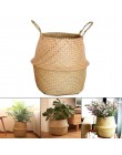 Seagrass cesta de cestería ratán maceta de flores colgante cesto de la ropa sucia cesta de almacenamiento Dropshipping