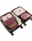6 unids/set ropa interior de armario impermeable zapatos armario de gran tamaño bolsa de equipaje bolsa de almacenamiento de via