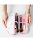 IVYSHION bolsa de almacenamiento de cosméticos estampado y portátil de gran capacidad de doble capa para el bolso de viaje organ