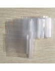 100 Uds gruesas transparentes pequeñas bolsas de plástico Zip Lock Baggies Ziplock Zip Lock recerrable transparente Poly Bag bol