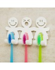 BalleenShiny de dibujos animados lindos baño cocina cara sonriente cepillo de dientes rejilla para almacenamiento de toallas gan