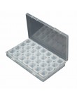 Urijk 28 ranuras caja de almacenamiento para manicura soporte de plástico para anillos de joyería organizador de pintura de diam