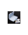 Life esencial 24 compartimentos de almacenamiento práctico estuche de plástico ajustable para anillos de cuentas organizador de 