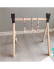 Estilo nórdico Baby Gym Play Nursery anillo sensorial-pull juguete marco de madera habitación Infantil Niño ropa Rack regalo niñ