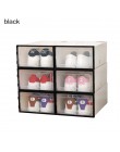 6 uds. Caja de zapatos con tapa caja de cajón transparente engrosada caja de plastico para zapatos apilables caja de zapatos org