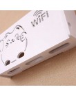 Enrutador Wifi inalámbrico caja de almacenamiento estante de panel de PVC colgante de Pared Soporte de tablero de enchufe organi