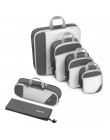 Gonex bolsa de almacenamiento de viaje de 19 pulgadas maleta organizador de equipaje colgante de compresión cubos de embalaje pa