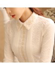2019 blusas y tops de encaje de otoño e invierno para mujer camisas de manga larga para mujer elegante blusa femenina 812B 45