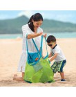 Los niños arena Portátil Bolsa de malla de playa bolsa para juguetes, ropa y toallas bebé de almacenamiento de juguete artículos