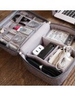 Kit de bolsa de almacenamiento de viaje Cable de datos U disco banco de energía accesorios electrónicos dispositivos de Gadget D