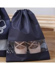 Nuevo 2 tamaños bolsa de zapatos a prueba de agua portátil de viaje bolsa de almacenamiento de calzado zapatillas de bolsillo bo