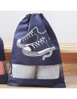 Nuevo 2 tamaños bolsa de zapatos a prueba de agua portátil de viaje bolsa de almacenamiento de calzado zapatillas de bolsillo bo