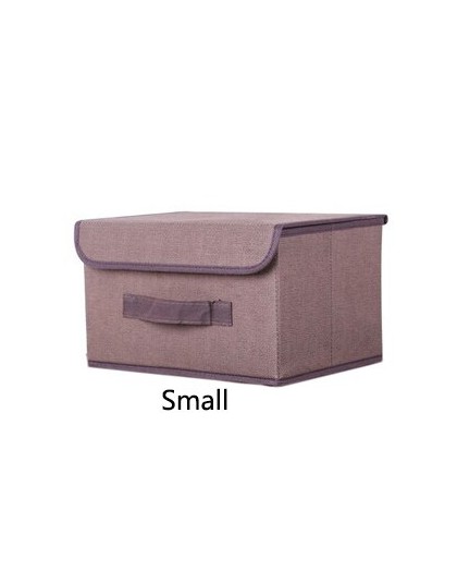 Caja de almacenamiento de algodón y Liene con tapa 2 calcetines de ropa de tamaño juguete Snacks diversos Oraganier Set organiza