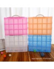 16/30 ranuras 3 niveles organizador de maquillaje de plástico caja de almacenamiento de joyas juguetes organizador de almacenami