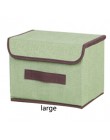 Caja de almacenamiento de algodón y Liene con tapa 2 calcetines de ropa de tamaño juguete Snacks diversos Oraganier Set organiza