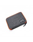 Doble capa de viaje bolsa de almacenamiento de cable USB Gadget organizador electrónico Digital Kit bolsa Ipad auricular cargado