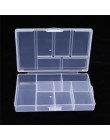 Multifunción organizador de joyas caja de almacenamiento caja de plástico transparente monedas, píldoras caja de almacenamiento 
