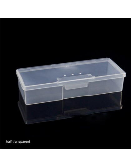 Cajas de exhibición del soporte caja organizadora Buffer limas de molienda de plástico Equipo de Arte para uñas transparente caj