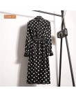 Nuevo 2019 alta cintura elástica Corduroy Vintage vestido de línea a mujeres de manga larga flor Plaid estampado vestidos delgad