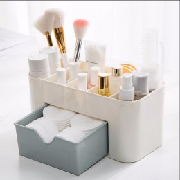 Brocha de maquillaje organizador de cosméticos de plástico caja de exhibición de almacenamiento cajones caja de almacenamiento o