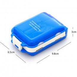 Plástico semanal plegable medicina Tablet caja de pastillas caja portátil contenedor de vitaminas de dulces almacenamiento organ