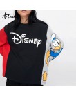 Artsnie streetwear estampado de dibujos animados mujeres sudadera primavera 2019 sudadera de gran tamaño cuello redondo manga la