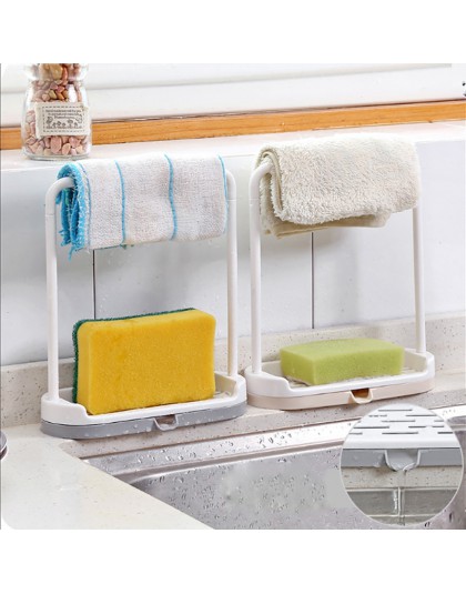 Estante de almacenamiento de esponja de toalla nuevo colgante para baño y cocina caja de utensilios de trapo caliente estante de