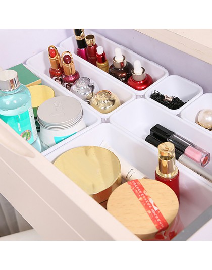 Cajón Organizador De almacenamiento entrelazado cajón estrecho para baño Organizador De Maquillaje Organizador De almacenamiento