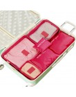 6 unids/set impermeable armario bolsa para maleta contenedor portátil Nylon viaje bolsa organizador para ropa interior zapatos