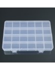Caja de plástico de 24 compartimentos almacenaje de cuentas y joyas contenedor organizador artesanal