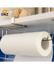 Soporte para papel de cocina percha rollo de tejido toallero baño lavabo organizador para colgar en la puerta gancho de almacena