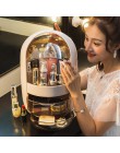 Organizador de cosméticos transparente caja de almacenamiento de maquillaje creativo organizador de escritorio portátil cajones 