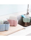 LMETJMA soporte de drenaje de esponja de Fibra de trigo estante de almacenamiento cesto de lavado de tela o estante de jabón de 