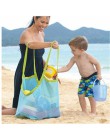 Los niños arena Portátil Bolsa de malla de playa bolsa para juguetes, ropa y toallas bebé de almacenamiento de juguete artículos
