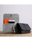 Banco de energía de fibra de lana bolsa de almacenamiento Mini Sofe bolsa de fieltro para Cable de datos ratón Organizador de vi