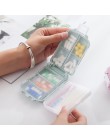 Caja de plástico para pastillas Kits médicos portátiles caja de píldoras de vitaminas caja de almacenamiento contenedor de píldo