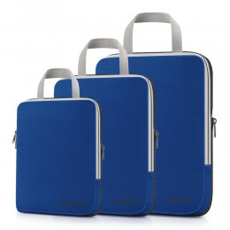 Gonex 3 unids/set bolsa de almacenamiento de viaje maleta organizador de equipaje colgante Ziplock ropa de compresión cubos de e