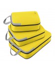 Gonex 3 unids/set bolsa de almacenamiento de viaje maleta organizador de equipaje colgante Ziplock ropa de compresión cubos de e