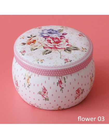 Caja de lata de caramelo multifunción 1 Uds. Caja de té Rosa Caja de galletas en forma de tambor decoración del hogar suministro