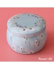Caja de lata de caramelo multifunción 1 Uds. Caja de té Rosa Caja de galletas en forma de tambor decoración del hogar suministro