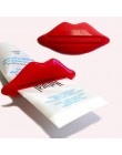 1 pieza caliente nuevo tubo de pasta de dientes exprimidor Sexy rojas con forma de labios baño tubo exprimidor dispensador crema