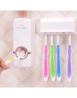 Accesorios de baño conjunto de cepillo de dientes titular dispensador automático de pasta de dientes titular de cepillo de dient