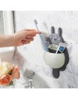 1 Uds. Soporte de montaje en pared de cepillo de dientes bonito Totoro Sucker succión organizador de baño herramientas familiare