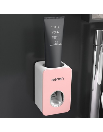 BAISPO nuevo dispensador automático de pasta de dientes soporte de cepillo de dientes montado en la pared dispensador perezoso c