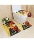 3 unids/set estera de baño conjunto de Anti-deslizamiento cocina alfombra de baño inodoro alfombra lavable Tapete Banheiro