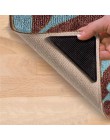 4 Uds alfombra de piso de casa alfombrillas autoadhesivas antideslizantes triple pegatina reutilizable lavable silicona etiqueta