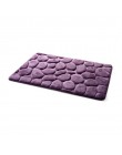 Kit de alfombra de espuma de memoria de baño de lana de Coral, alfombrillas antideslizantes para baño, juego de alfombrillas par