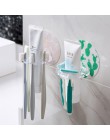 GUNOT montaje en la pared de pasta de dientes soporte de cepillo de dientes estante de afeitadora de plástico cepillo de dientes