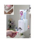 Barato baño dispensador automático de pasta de dientes exprimidor de pasta de dientes montado en la Pared Soporte de cepillo de 