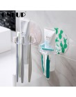 ONEUP soporte de cepillo de dientes de plástico sin perforaciones soporte de pasta de dientes estante de almacenamiento afeitado